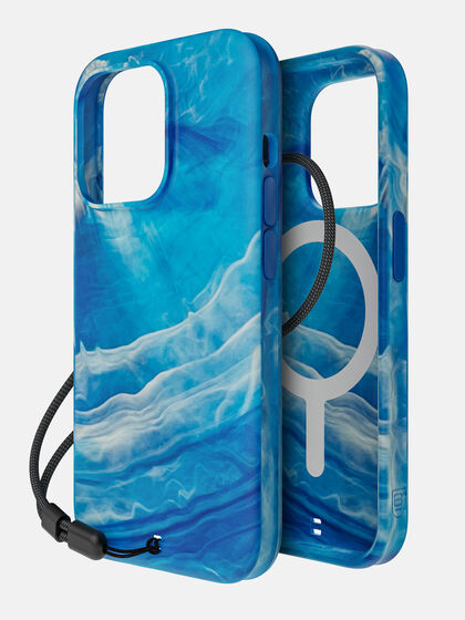 Carve Marble (Blue/White) Case with MagSafe for iPhone 15 Pro, , large